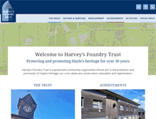 Tablet Screenshot of harveysfoundrytrust.org.uk